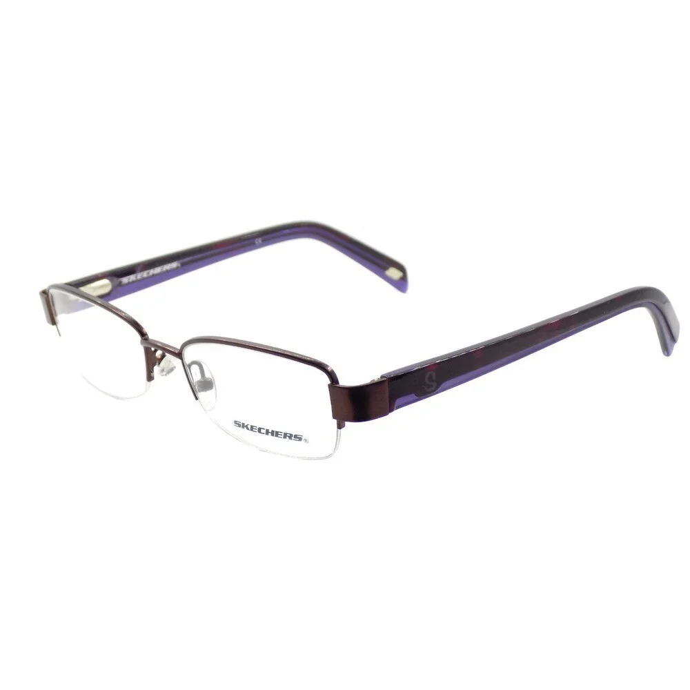 SKECHERS SK2084 SBRN Women's Eyeglasses Frames Petite 49-17-135 Satin Brown